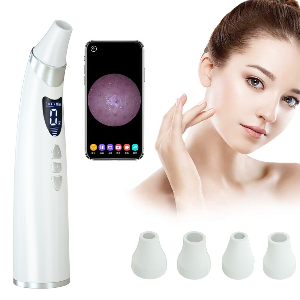 22 USB Rechargeable Pore Cleaner Suction Tool Vacuum Visual Visible Blackhead Removal Instrument With Camera