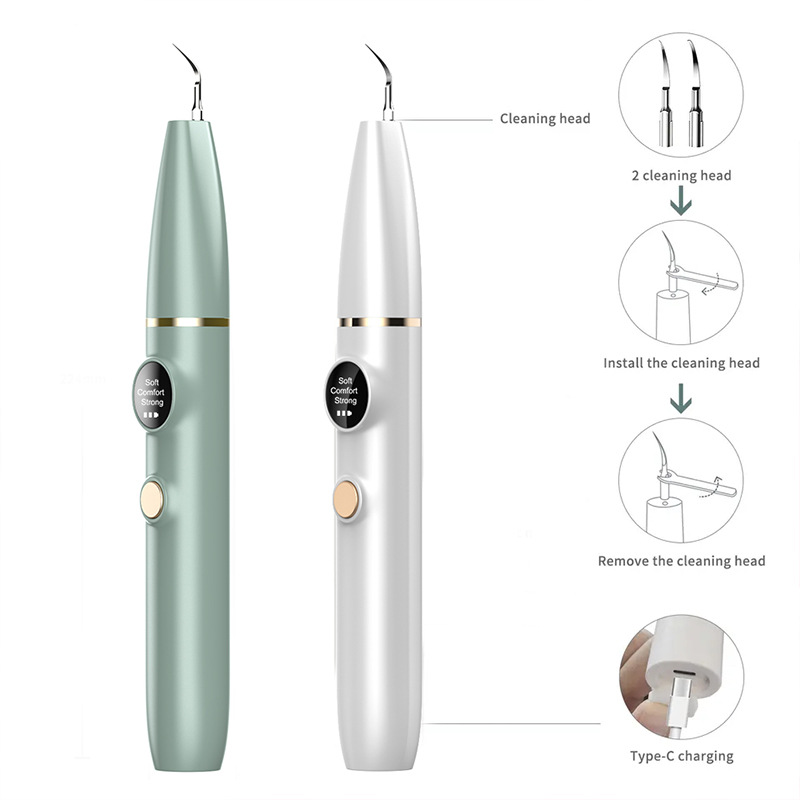 2024 New Household Device Electric Cleaning Kit Dental Calculus Remover Ultrasonic Tooth Cleaner Whitening Teeth
