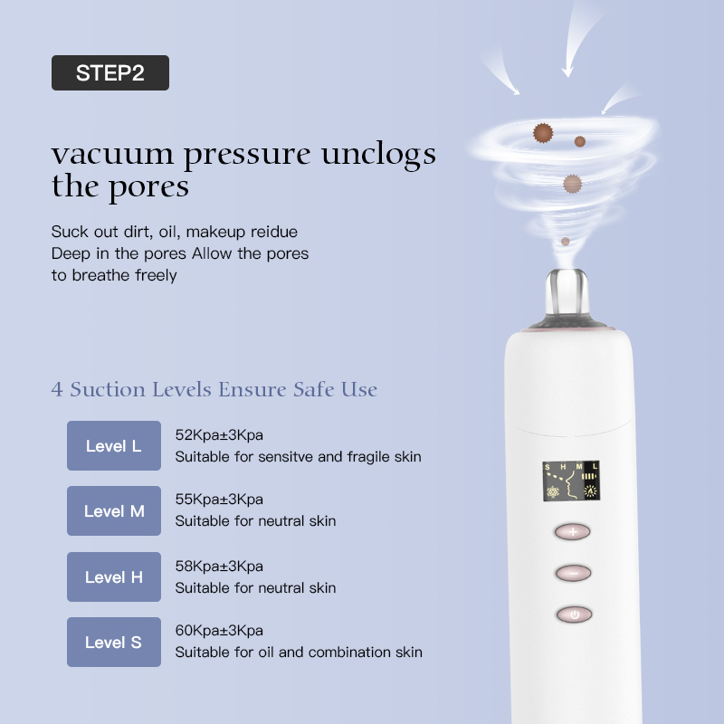 Electric Suction Blackhead Remover Vacuum Cooling Heating Whiteheads Device Cleansing Beauty Device Woman Man Product