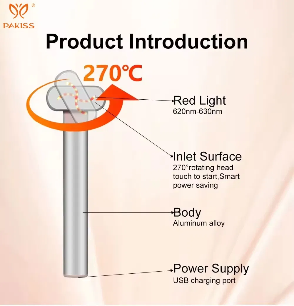 Pakiss Eye Care Instrument Microcurrent + Warm Compress + Red Light + High Frequency Vibration for Refreshing Eye Contour