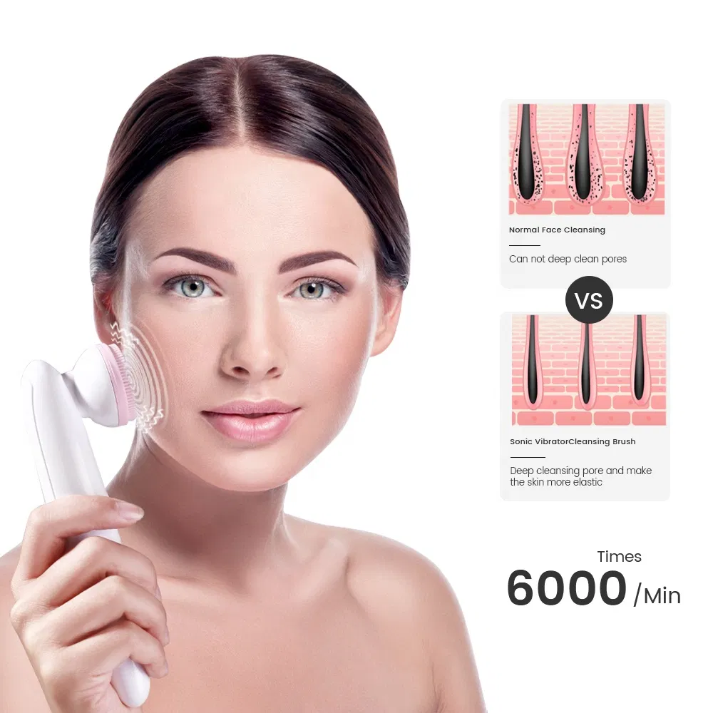 Face Beauty Care Electronic Silicone Facial Cleansing Machine Mask Brush
