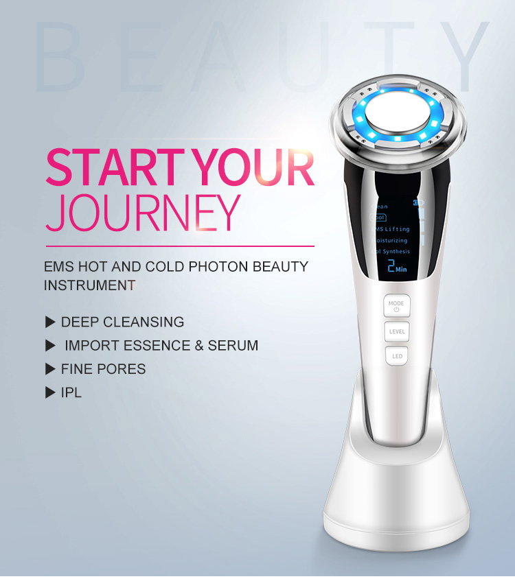 Hot and Cold Face Beauty Device Facial Massager