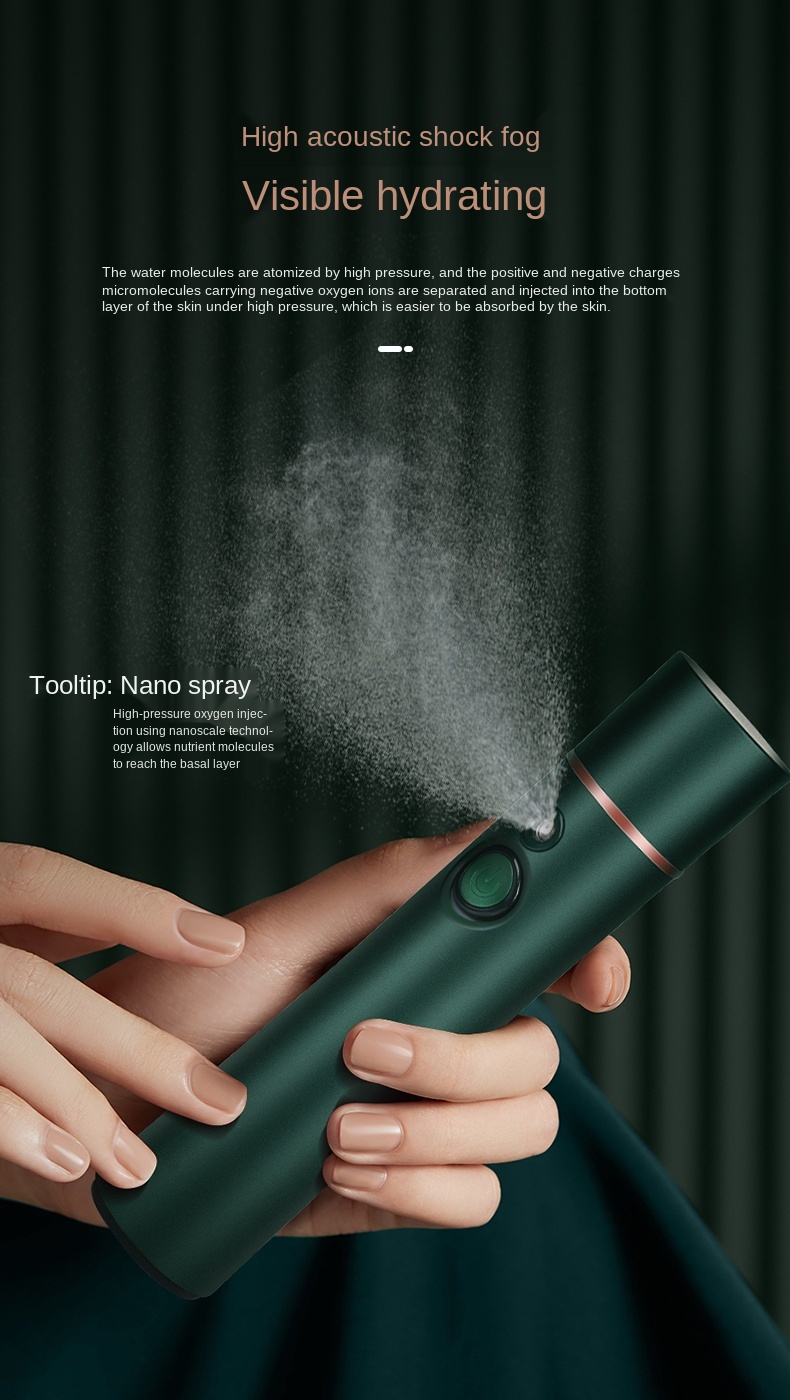Best Seller Nano Ionic Facial Steamer Nano Handy Mist Sprayer Portable Facial Mister