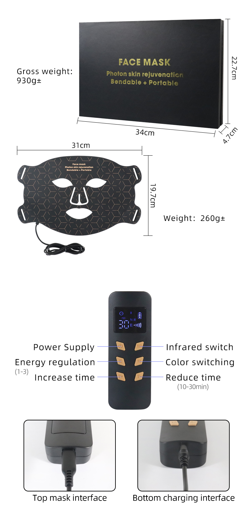 Led facial mask 7