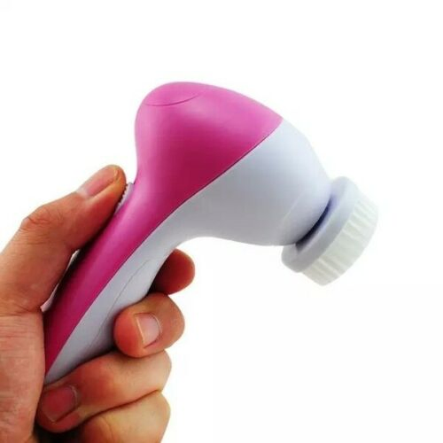 Multi-Functional Electrical 5 in 1 Skin Face Deep Wash Cleanser Massager Electric Facial Cleansing Brush Silicone
