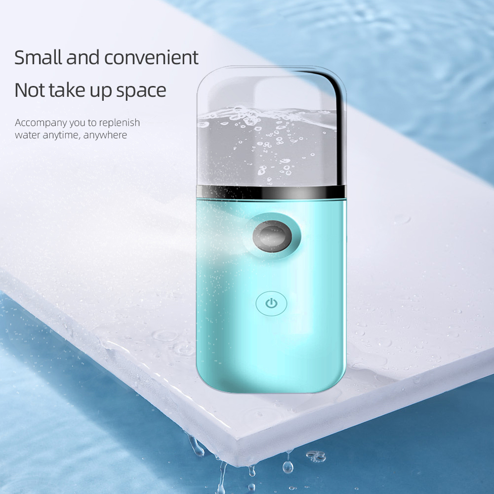 Nano Spray Mist Bottle Face Mist for Skin Gun Water Replenishing Instrument Mini Mulut Hand Held Sanitizer Nano Spray Usb Ionic