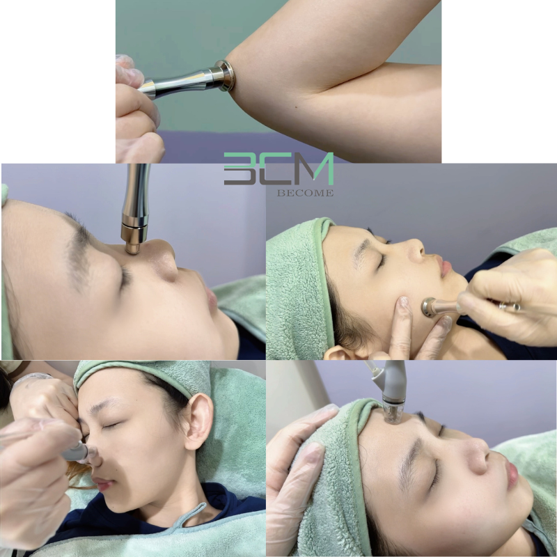 Vacuum Suction Diamond Microdermabrasion Device for Deep Pore Cleansing and Blackhead Removal Aqua Peel Facial Beauty Machine