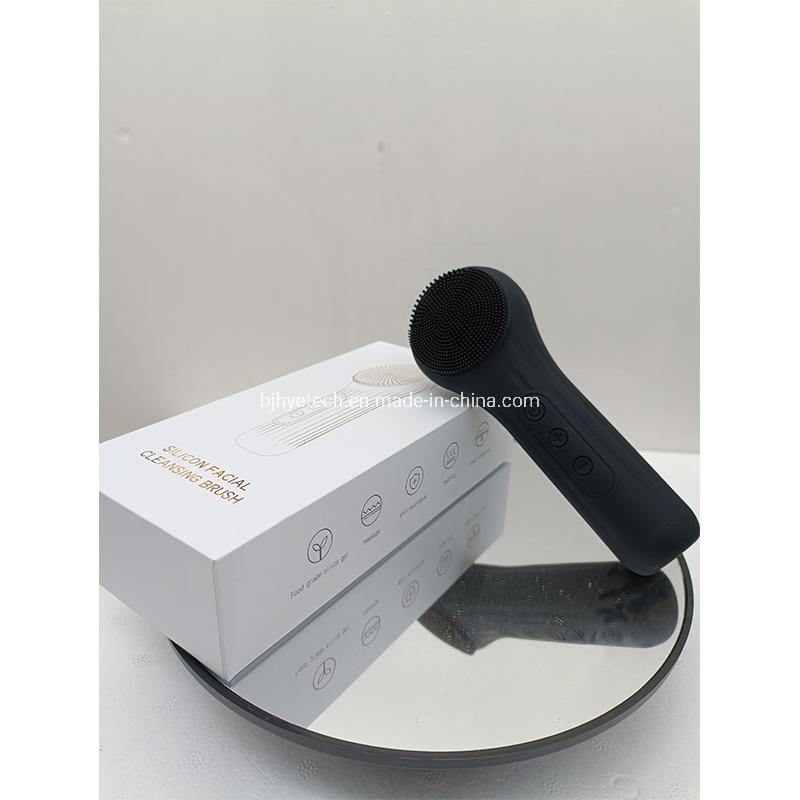 Newest Electric Facial Cleansing Brush Silicone Facial Cleaning Brush for Pore Cleaner Heating Ipx 7 Waterproof