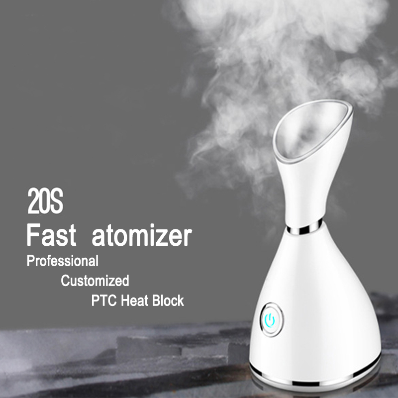 Dropshipping Handheld Nano Face Spray Household Face Care Vapozone Nano Ionic Warm Steam and Deeply Moisture Facial Steamer