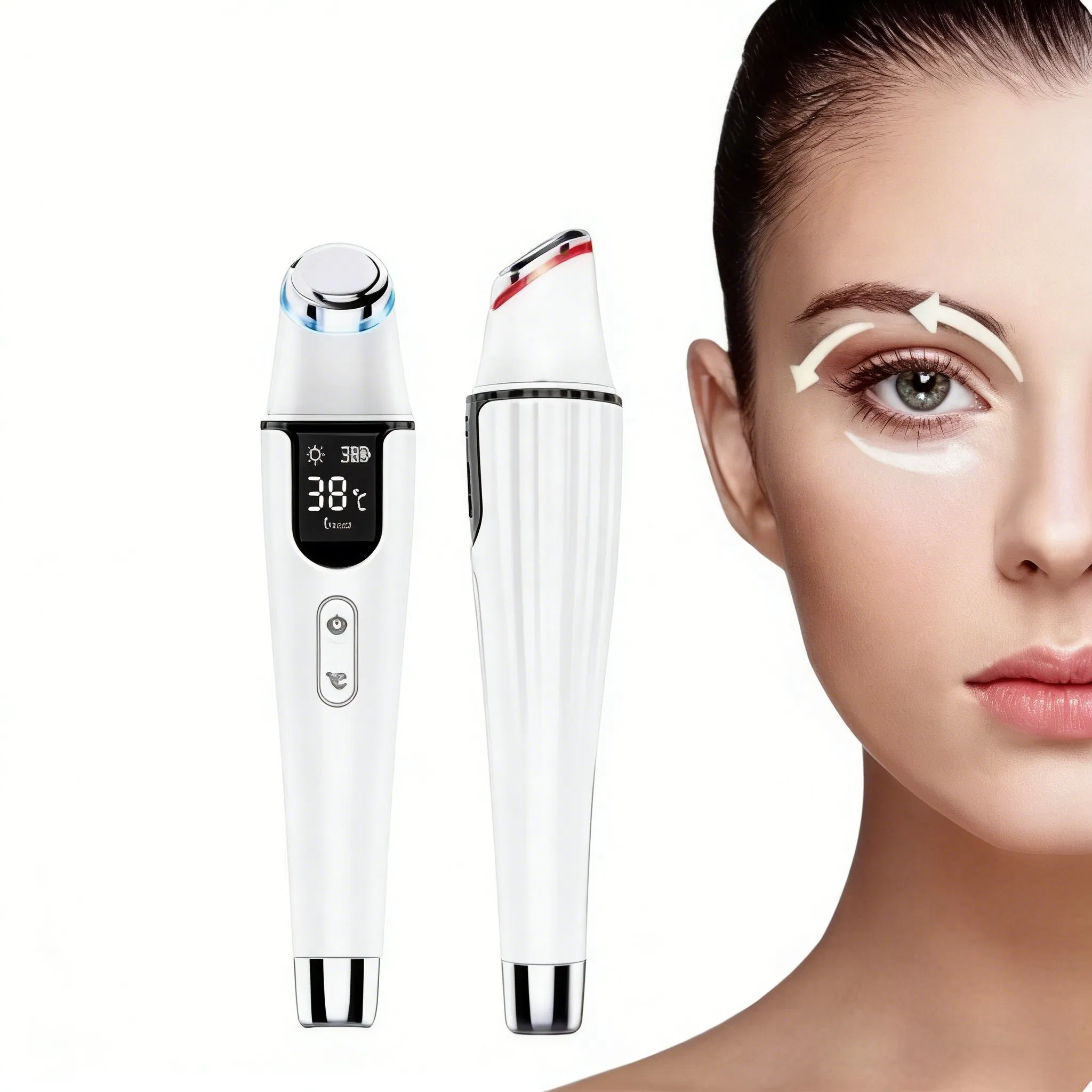 Skin Care Heating Eye Wrinkle Remover Massager Wand