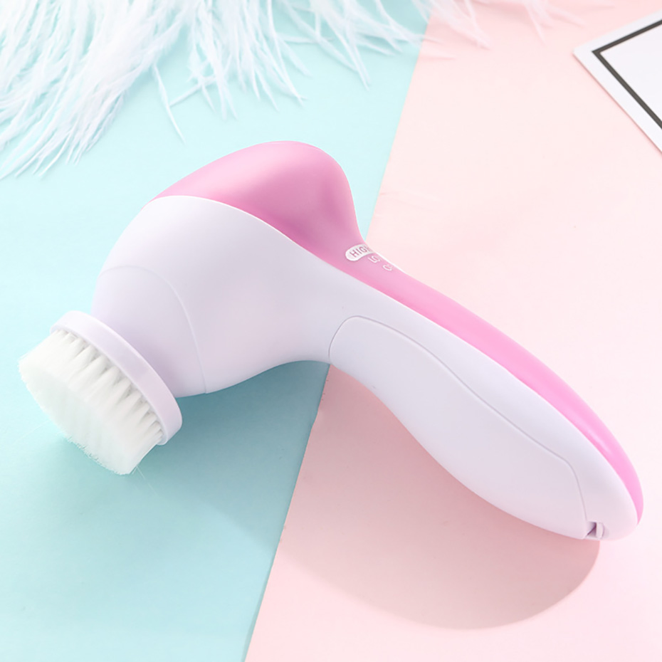 5 in 1 Facial Cleansing Brush Multifunctional Electric Massager Brush for Face