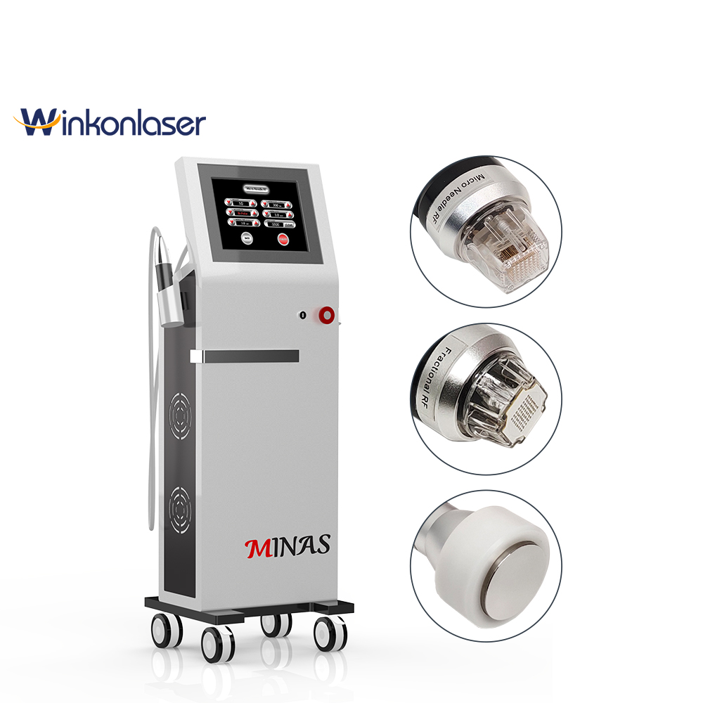 Gold RF Device Fractional RF Microneedle 49p 64p Radio Frequency Beauty Machine