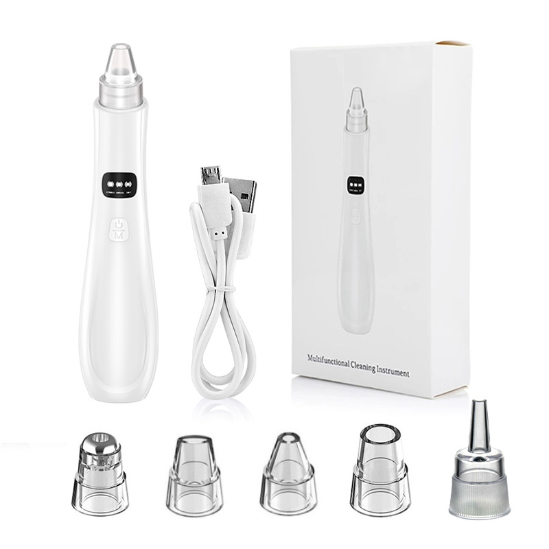 Innovative New Trending Design Pore Cleanser 6 Suction Probes Water Circle Vacuum Blackhead Remover Electric Suction Machine