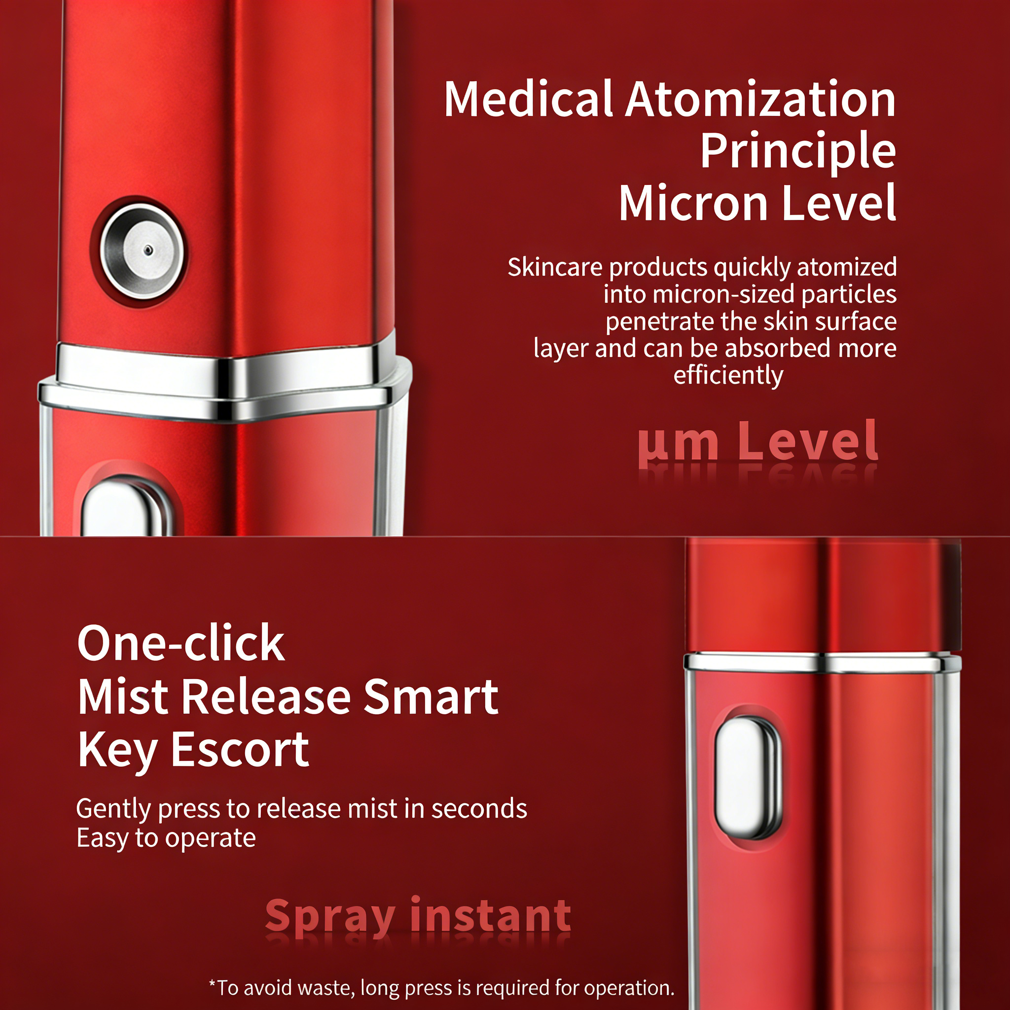 Portable Nano Lonic USB Electric Powered Facial Mist Sprayer Hydrating Atomizer for Instant Skin Rejuvenation and Household Use