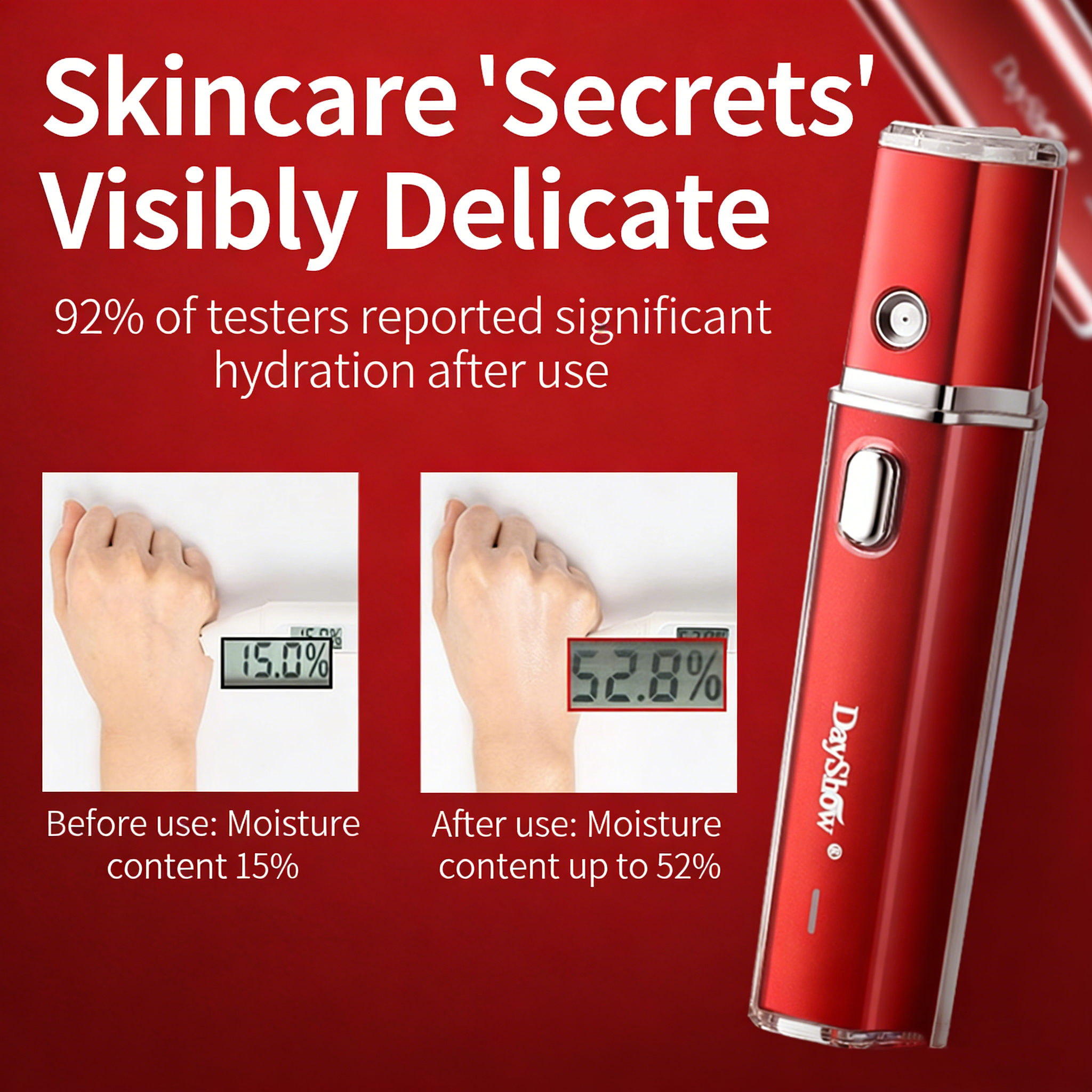Portable Nano Lonic USB Electric Powered Facial Mist Sprayer Hydrating Atomizer for Instant Skin Rejuvenation and Household Use