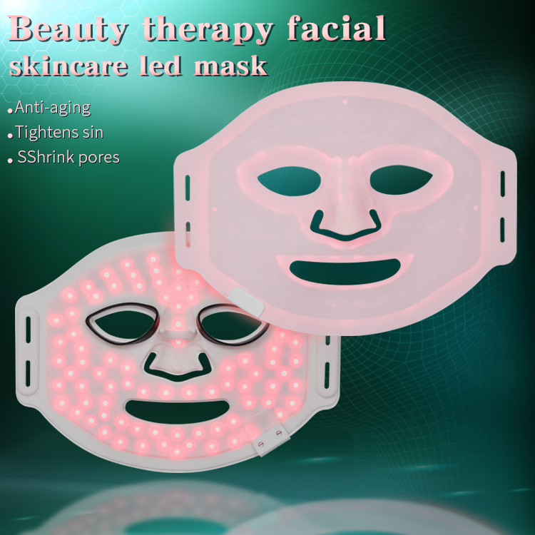 Face Care Portable Rechargeable Beauty LED Infrared Light Mask 660nm 850nm Customize Colors Facial Red Light Therapy Mask