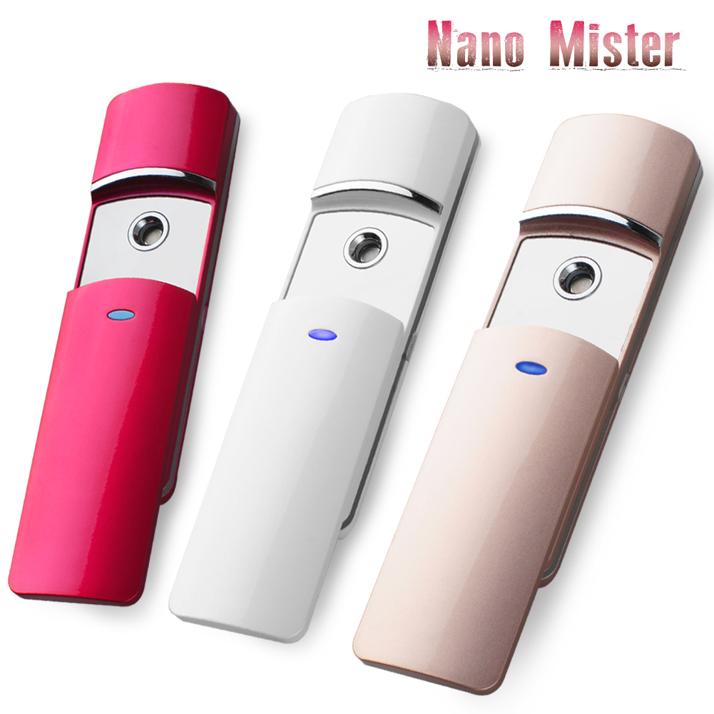 3-in-1 Nano Ionic Facial Steamer Humidifier Unclogs Pores Blackheads Nano Spray Water Nebulizzatore Nano Mister Facial Mister