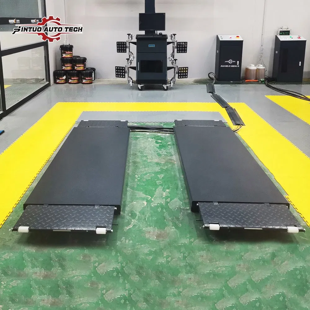 Jintuo Europe Standard Ultra Thin Scissor Car Lifting Platform Large Platform Size Hydraulic Lifter