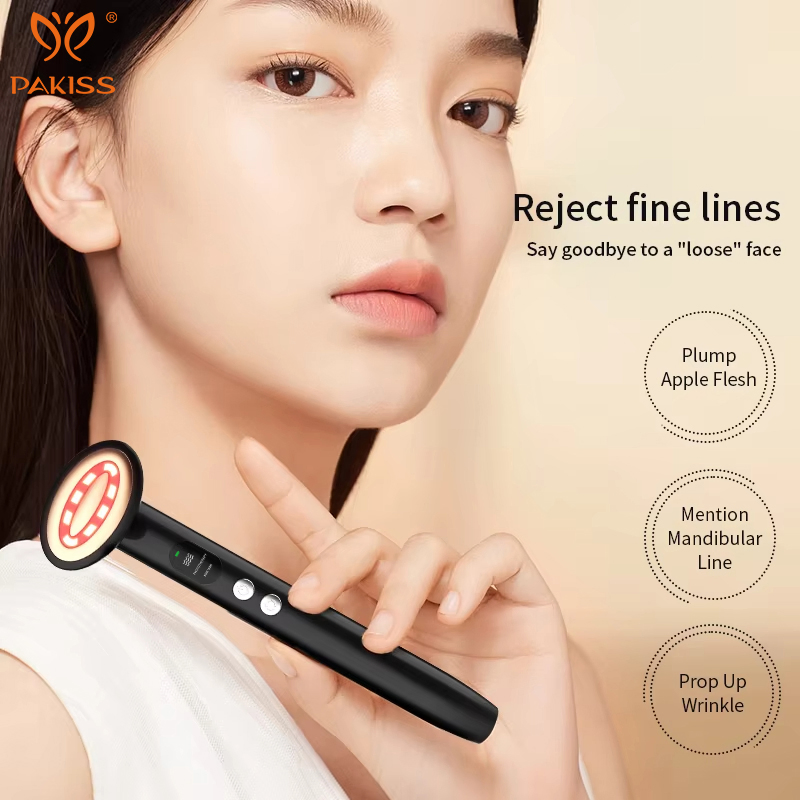 Pakiss 9 Color LED Wavelengths Beauty Stick with EMS and Vibration, Eye Massager Wand