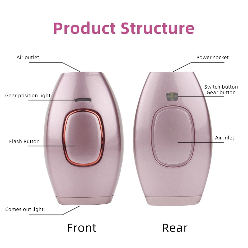 Wireless Diode Laser IPL Hair Removal Device Safe Permanent Hair Reduction System