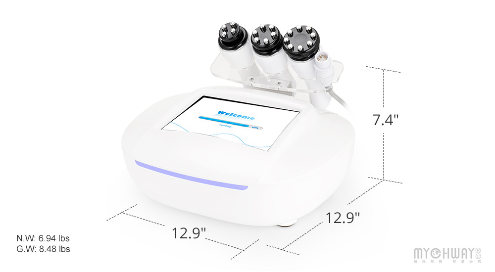 Professional 360 Degree Rotating RF Octupole 3D SMART RF Photon Body Massage Slimming Beauty Equipment