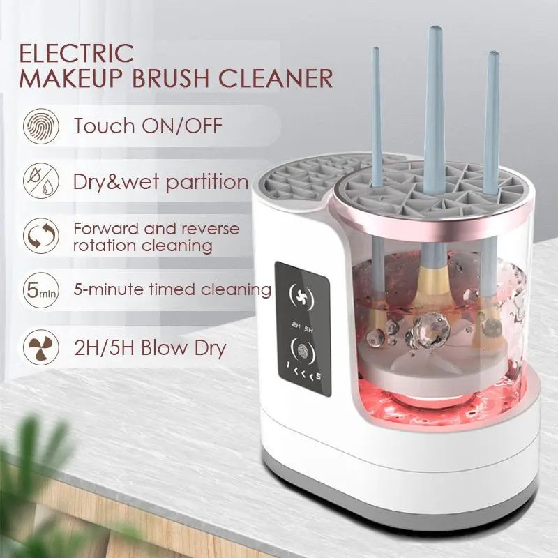 Electric Portable Rechargeable Makeup Cleaning Brushes Device