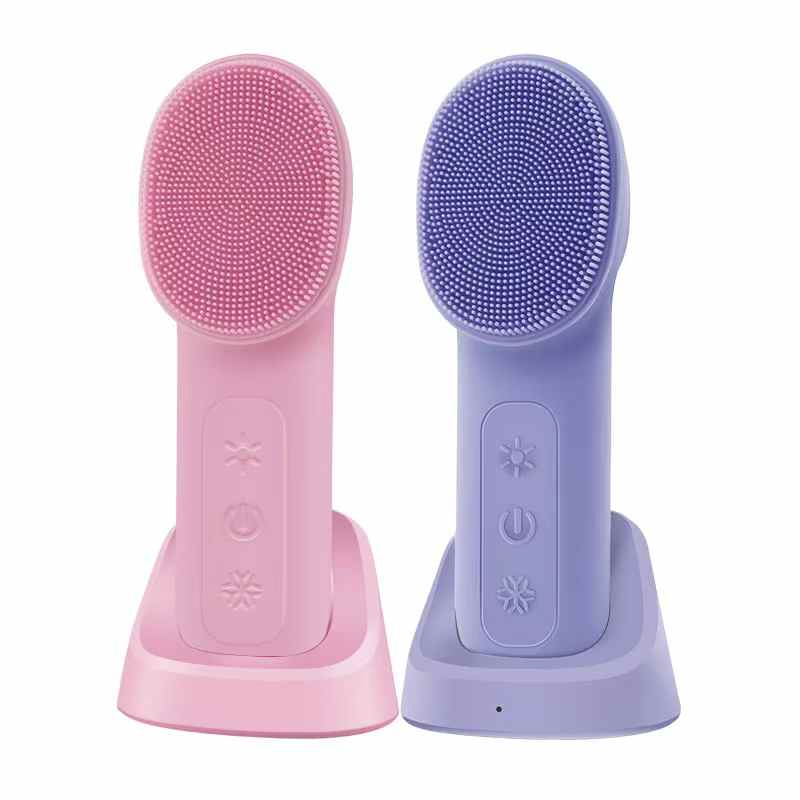2025 Hot Sale Electric Face Cleansing Brush Waterproof Deep Cleaning Gentle Exfoliating Massaging Facial Device for Home Use
