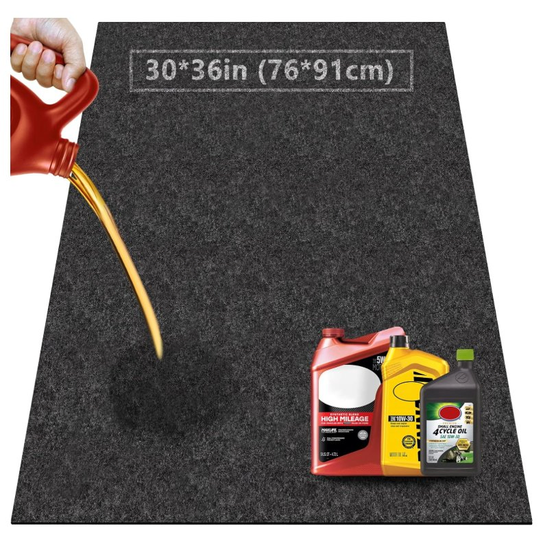 Premium Reusable Oil Spill Mats Maintenance Mat for Under Car Driveway to Protect Garage Floor