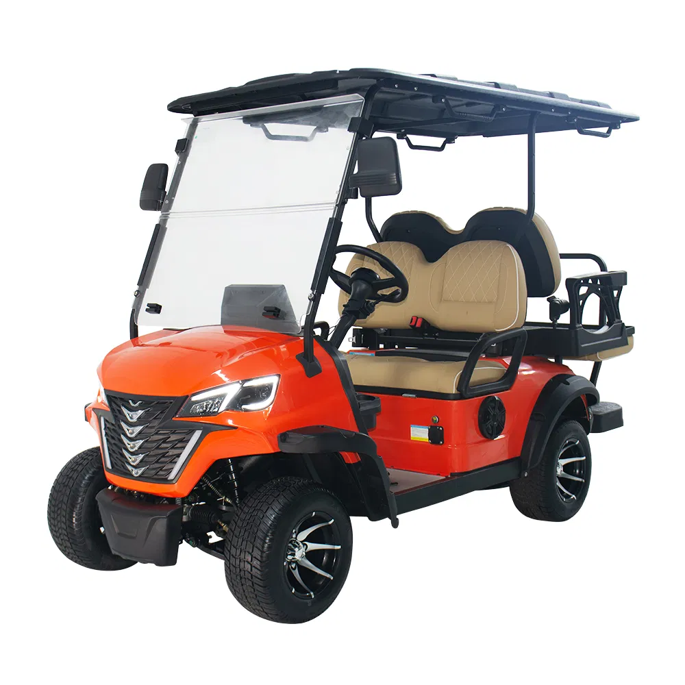 CE Approved 4+2 Seater Golf Cart with 1080 Backup Camera