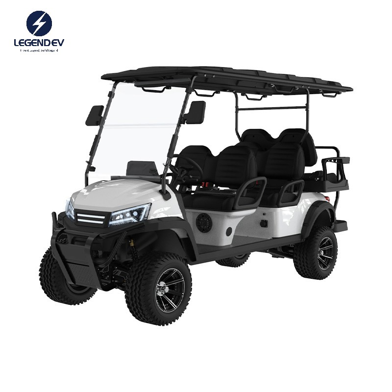 Eco-Friendly 48V 5kw Cool Electric Golf Carts Customized ODM Golf Cart Cover 4 Seater with 2 Seater Roof