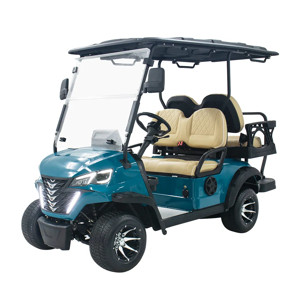 CE Approved 4+2 Seater Golf Cart with 1080 Backup Camera