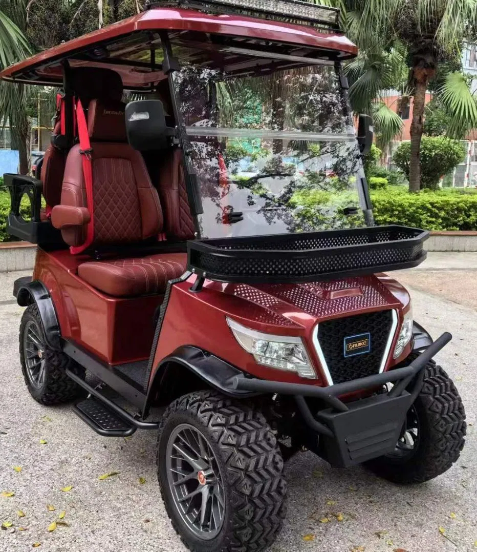 Multifunctional Back to Back Seat Electric Car Golf Buggy with Solar Panel
