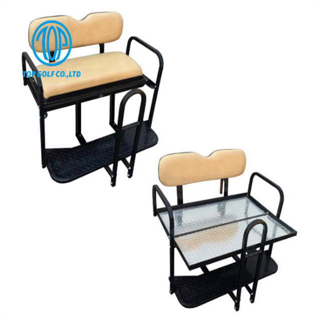 Club Car Ezgo Rear Seat Flips Down for Use as Utility Bed