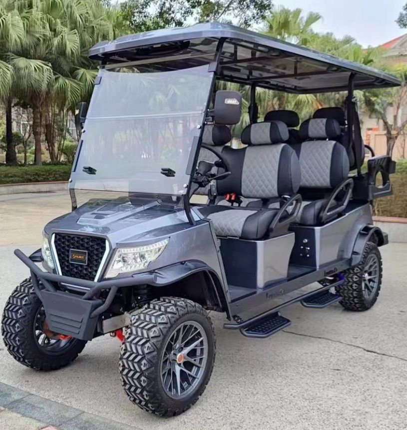 New Design 4 Seater Golf Cart, Rear Seater Can Be Folded