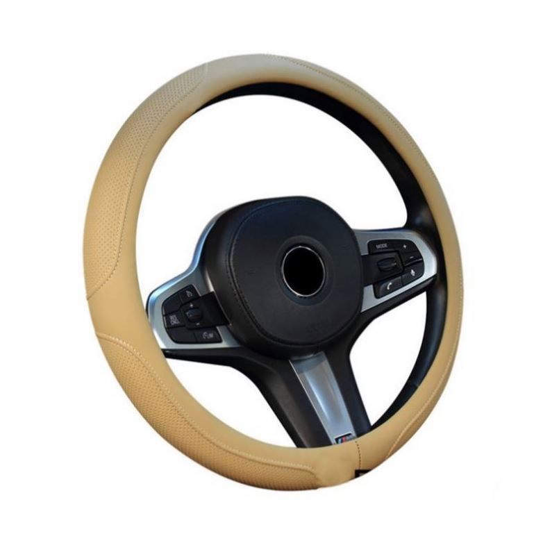 Leather Trim Ture Fuzzy Chromed Replacement Decoration Frame Styling Black Soft Warm Long Wool Car Steering Wheel Cover