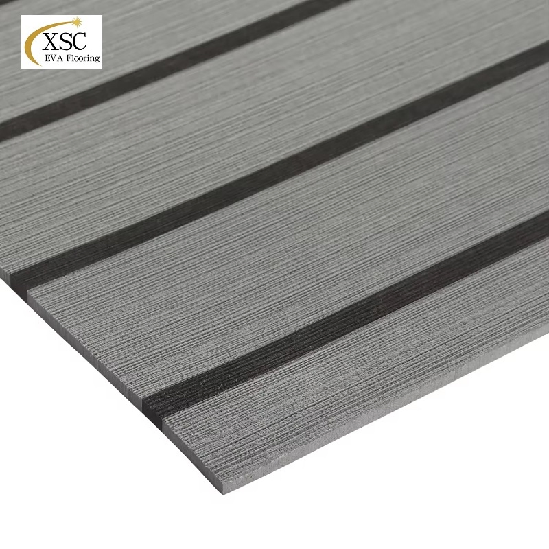 UV Resistant Non Slip Gray Black Color Marine EVA Foam Mat for Boat Flooring Deck