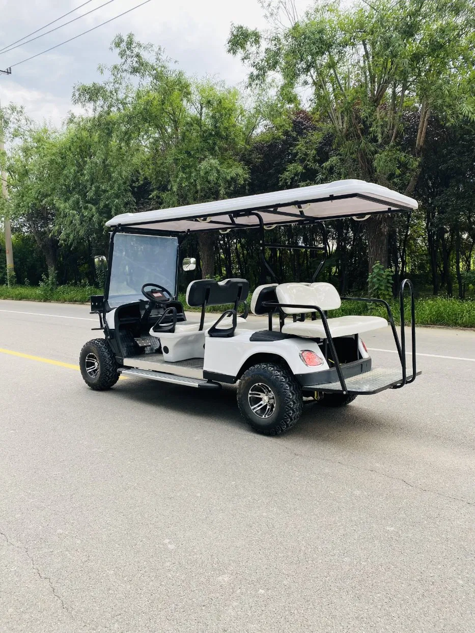 48V 60V Electric Vehicle with Roof Golf Cart with Competitive Price with Flip Down Rear Seat