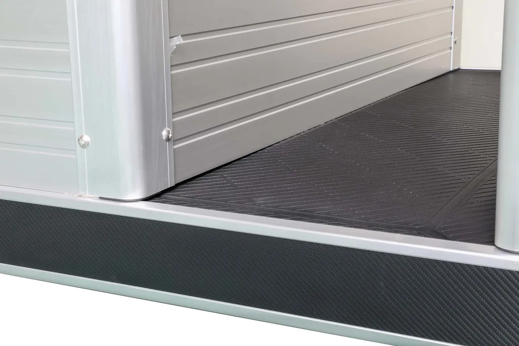 Injection molded anti-skid flooring