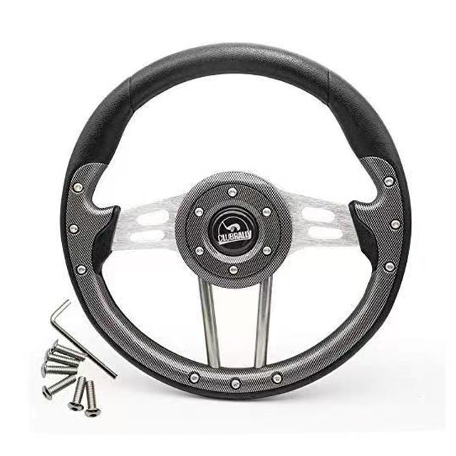 Golf Cart Part General Part Red Steering Wheel OEM Print Your Logo