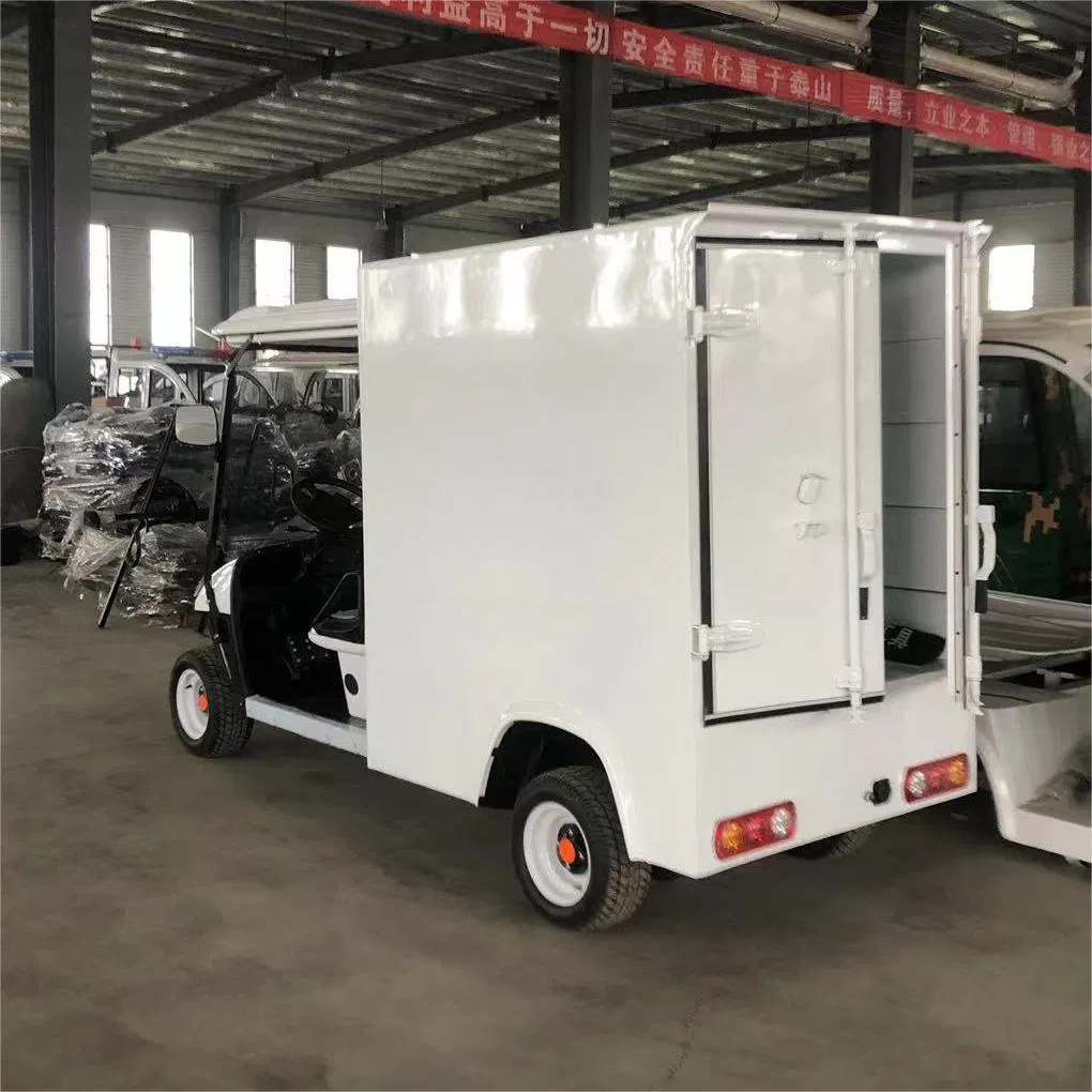 Electric Club Car Food Delivery Room Service Resort Golf Cart with Insulating Dining Truck Van Box