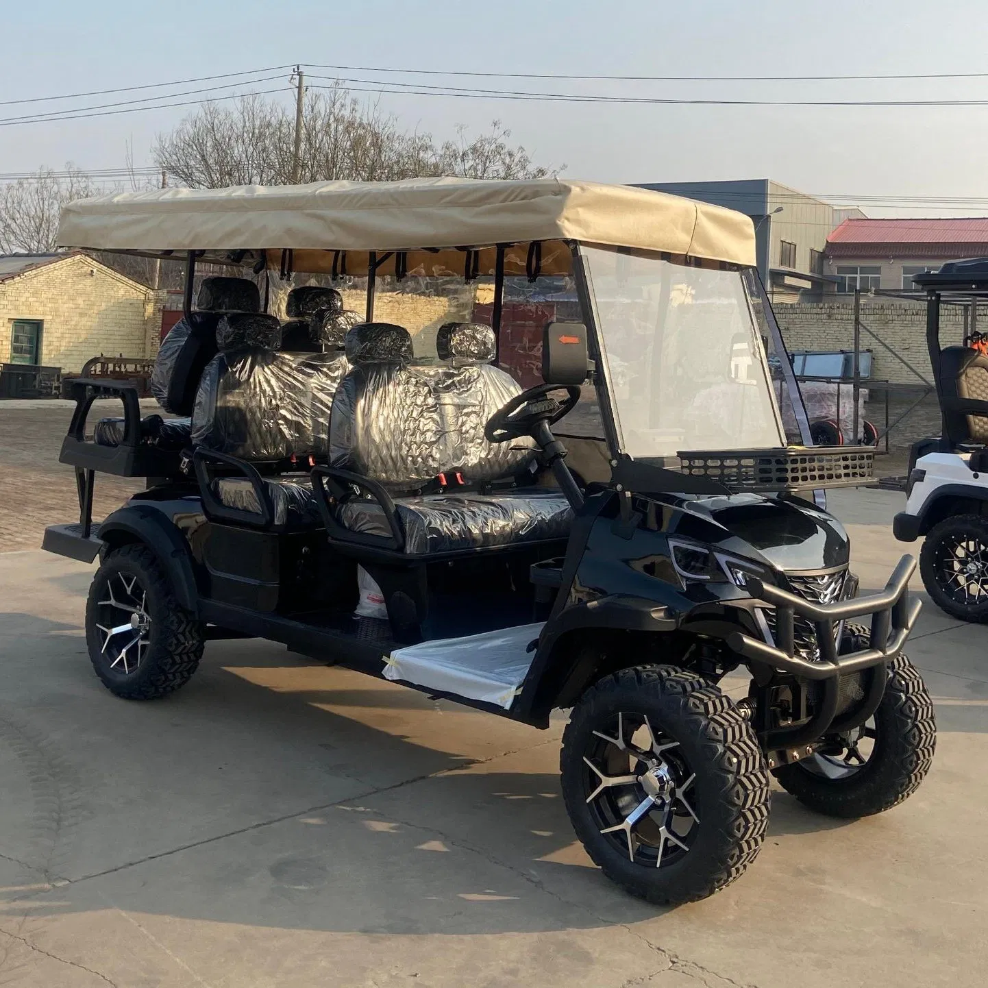 6-Seater Golf Cart with Sunshade Roof for Hot Area