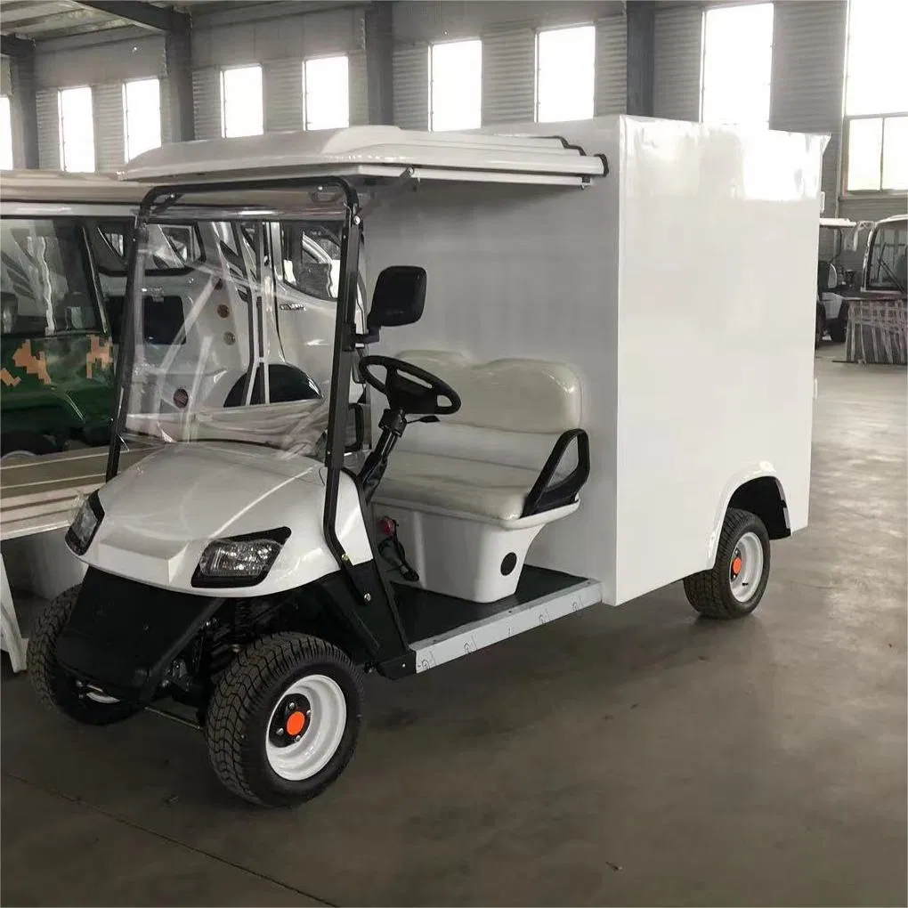 Electric Club Car Food Delivery Room Service Resort Golf Cart with Insulating Dining Truck Van Box
