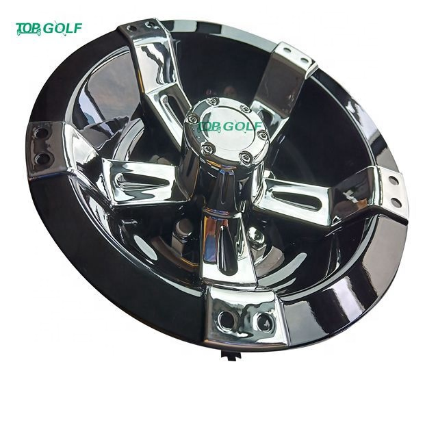 10 Inch Golf Cart Wheel Covers Chrome Hubcaps for Club Car