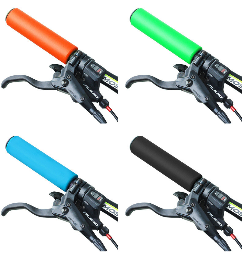 Custom Color and Package Bicycle Mountain Bike Silicon NBR Foaming Soft Sponge Rubber Handle Grip Handlebar Cover
