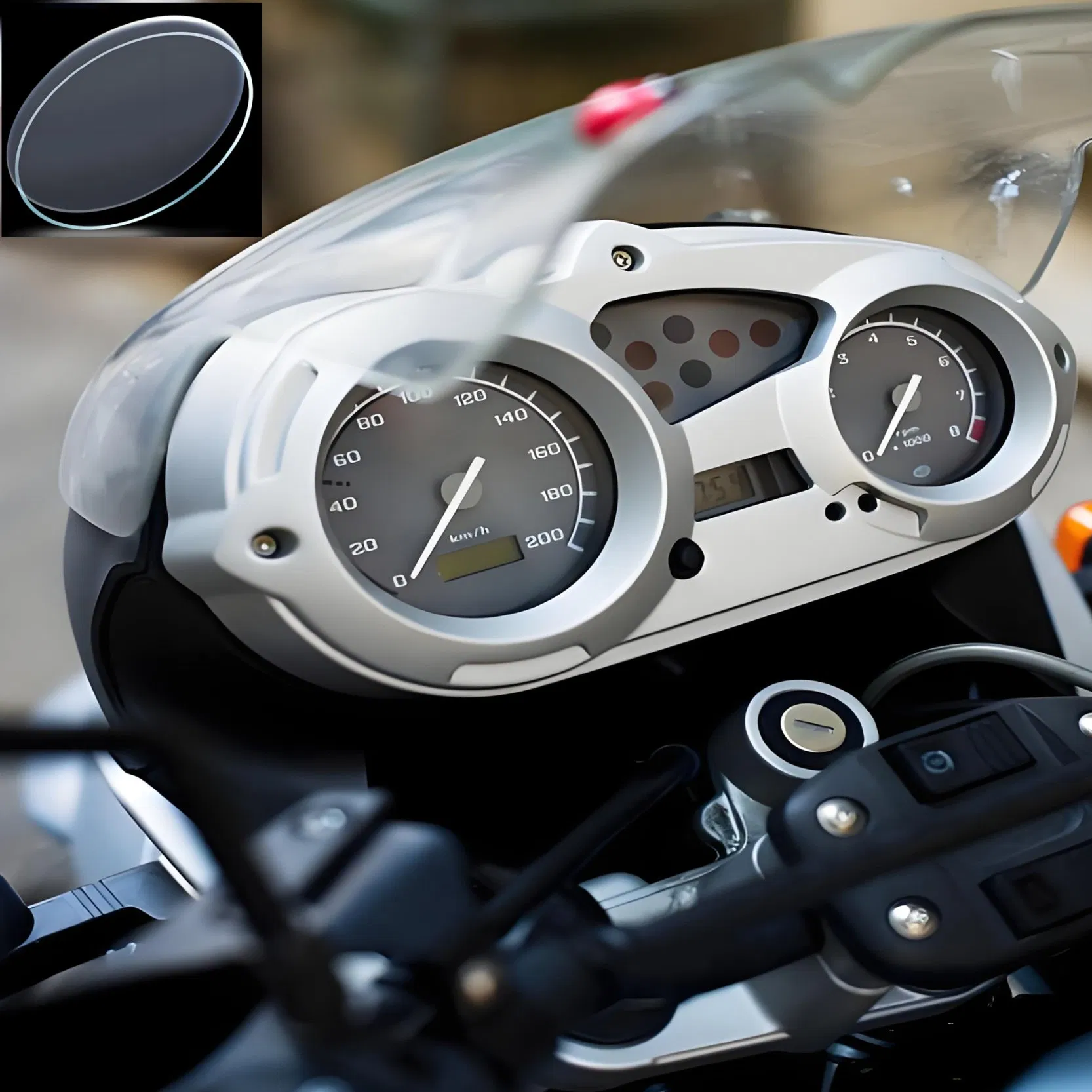 Universal Motorcycle Dashboard Glass for All Bike Models