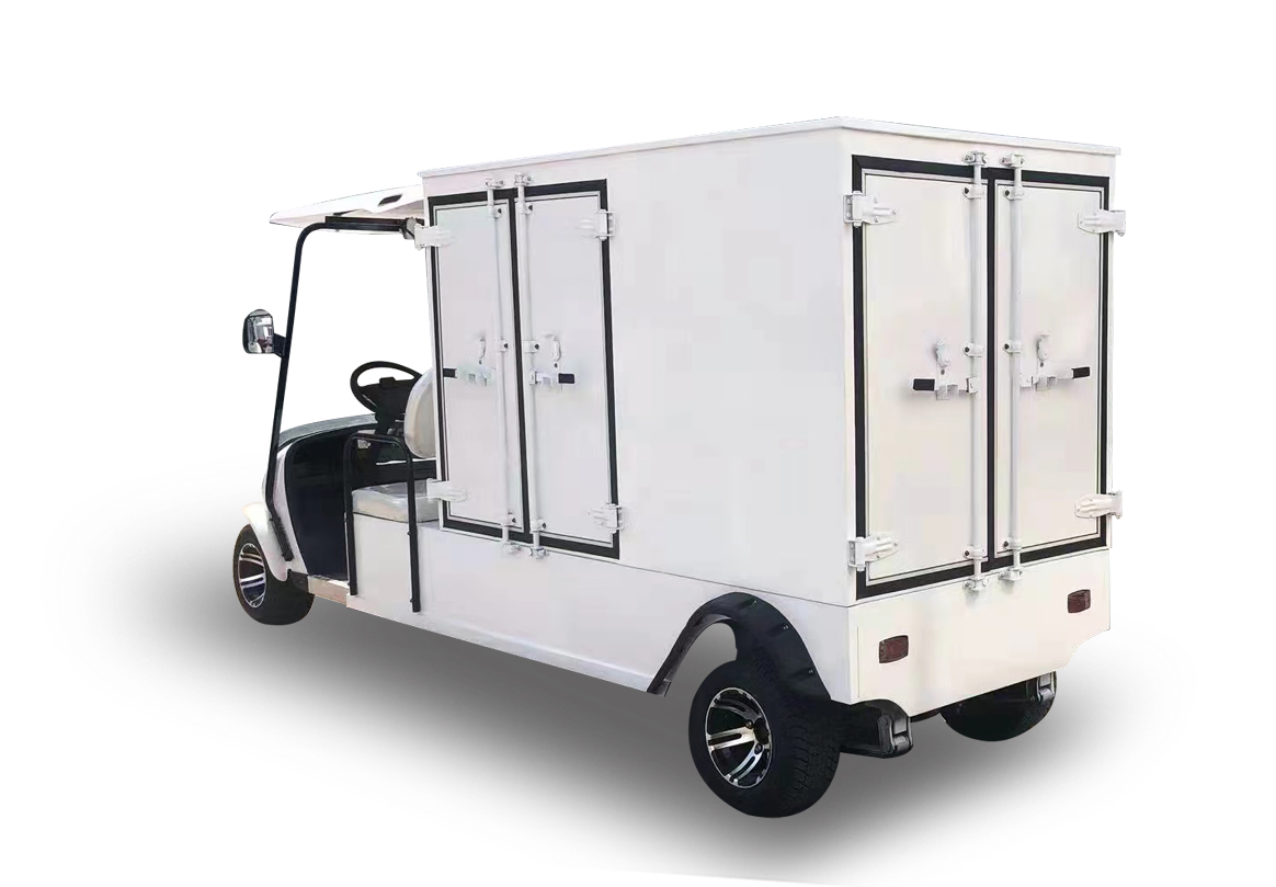 Electric Club Car Food Delivery Room Service Resort Golf Cart with Insulating Dining Truck Van Box