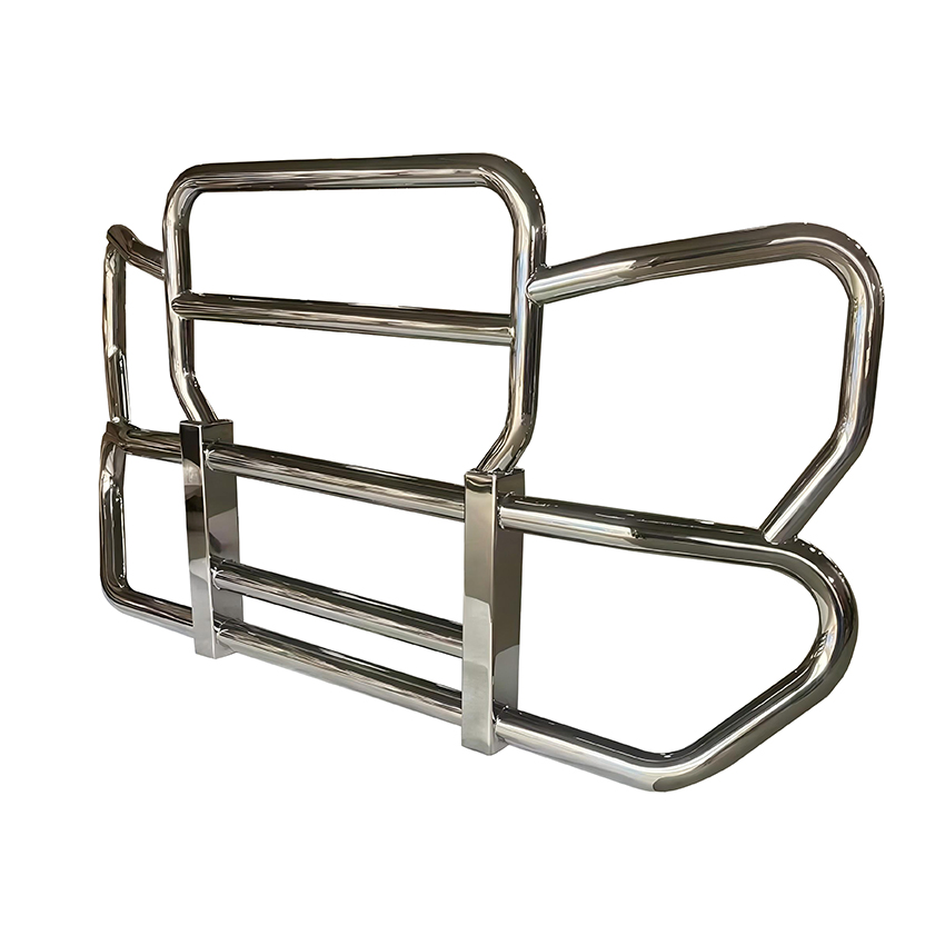 High Quality Brush Guard for Front Bumper Deer Moose Guard Bracket Grille Semi Truck Accessories for Trucks Steel Deer Guard Protector