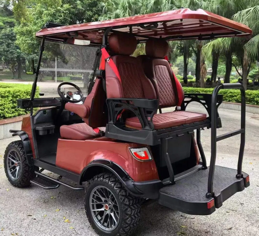 Multifunctional Back to Back Seat Electric Car Golf Buggy with Solar Panel