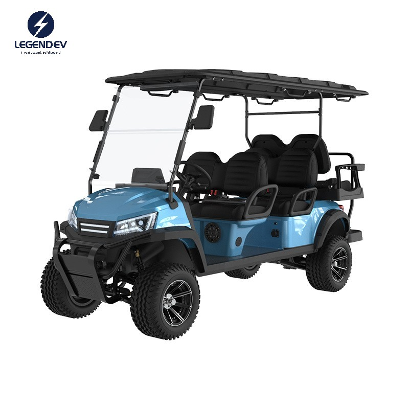 High Performance Front and Rear LED Light Music Speakers 6 Seater Buy Electric Golf Buggy