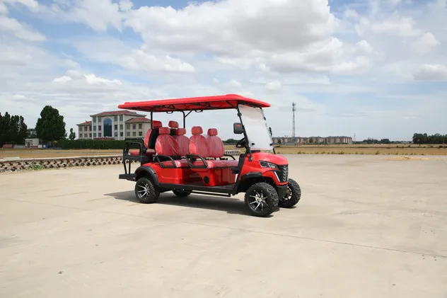 Multi Seat Golf Cart Side View